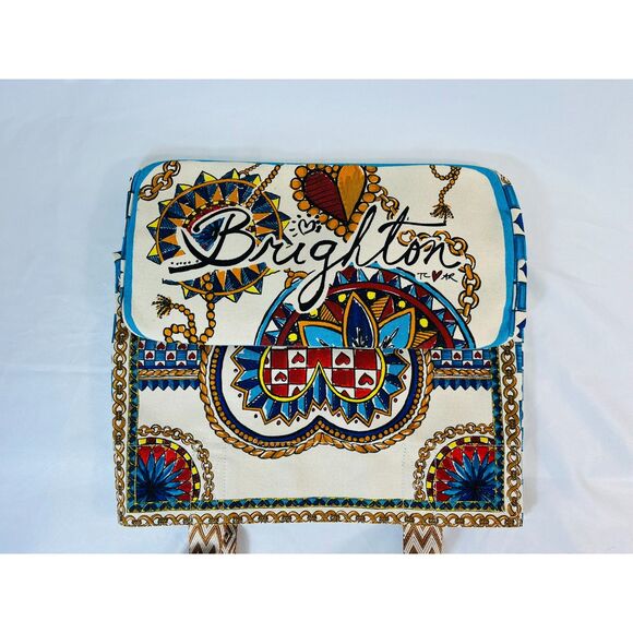 NWT Brighton Believe in Love Tote Boho Paisley Medallion Carry All Reusable - Picture 3 of 10
